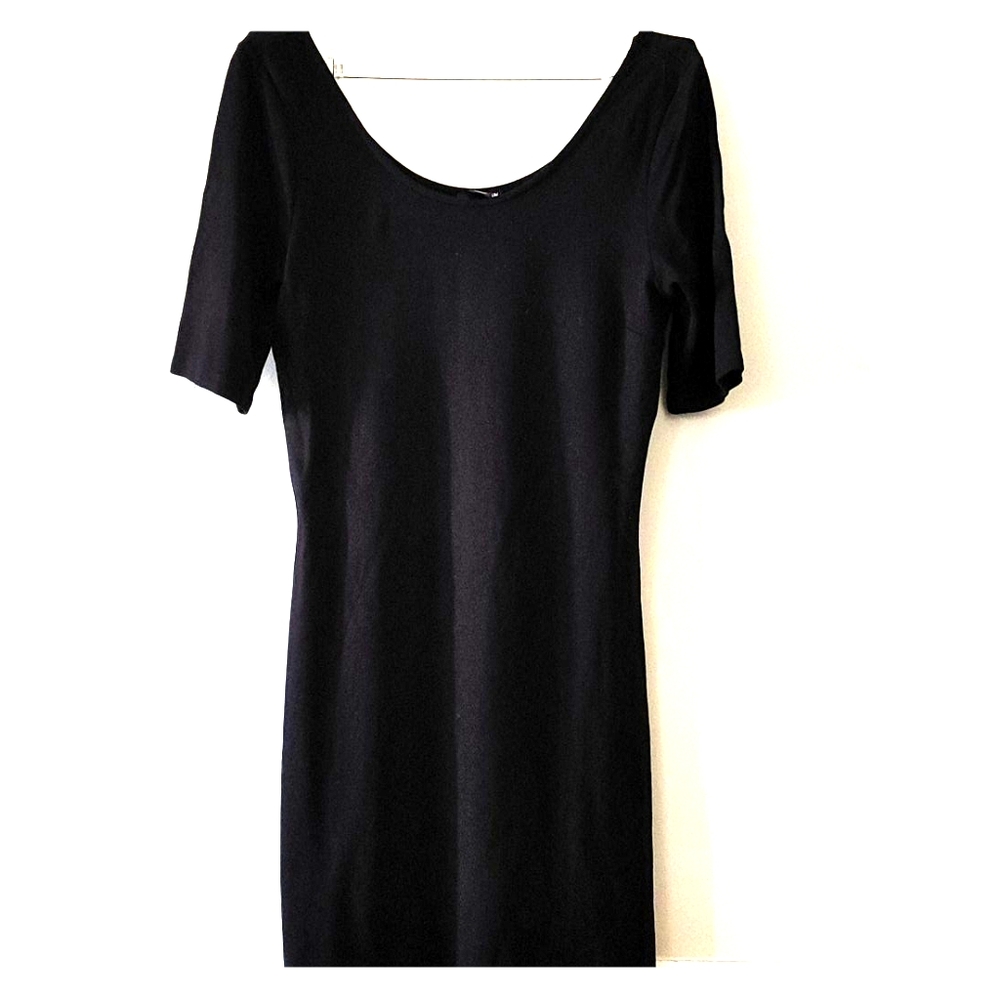 H&M black body-con dress